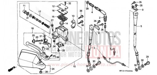 FR. BRAKE MASTER CYLINDER XRV750N de 1992